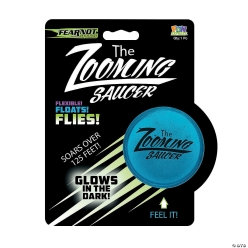 Glow-in-the-Dark Zooming Saucers - 12Pk